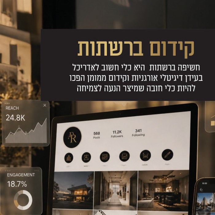 קידום ברשתות — אורגני וממומן